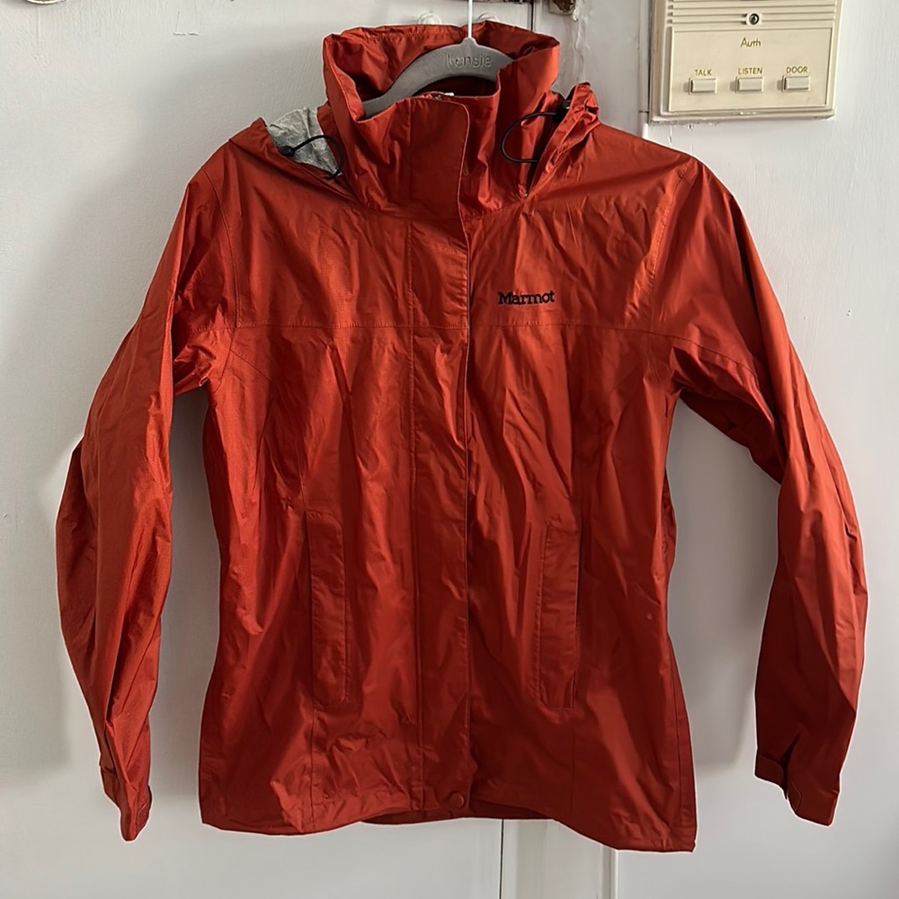 Women’s Marmot PreClip Eco jacket in burnt orange
